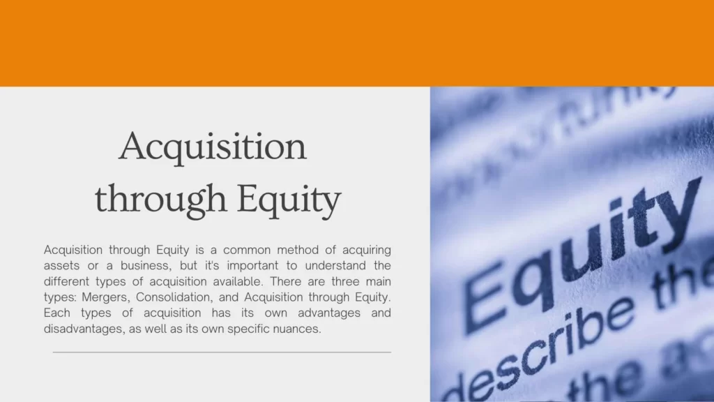 Acquisition through Equity