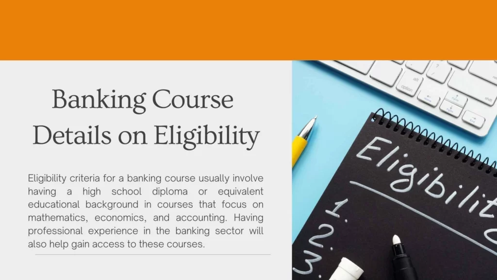 Banking Course Details on Eligibility