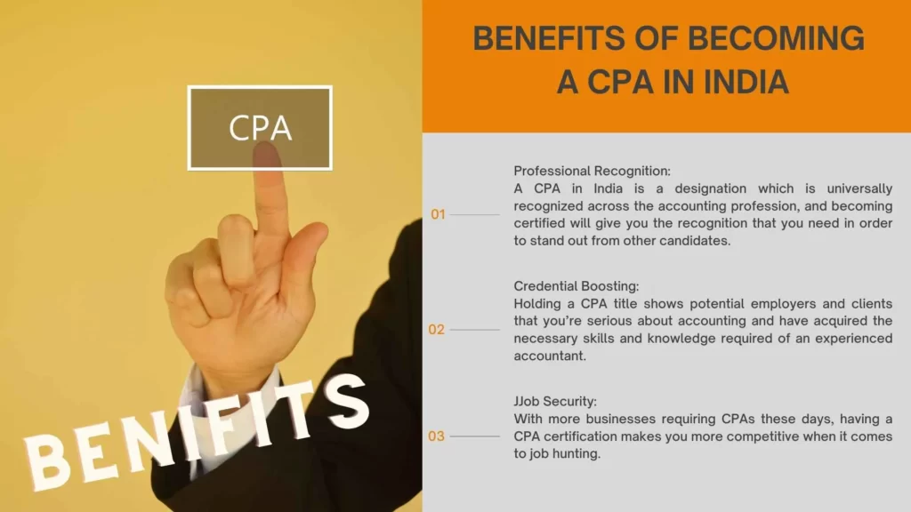 Benefits of becoming a CPA in India