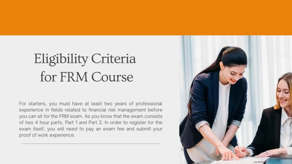 Eligibility Criteria for FRM Course