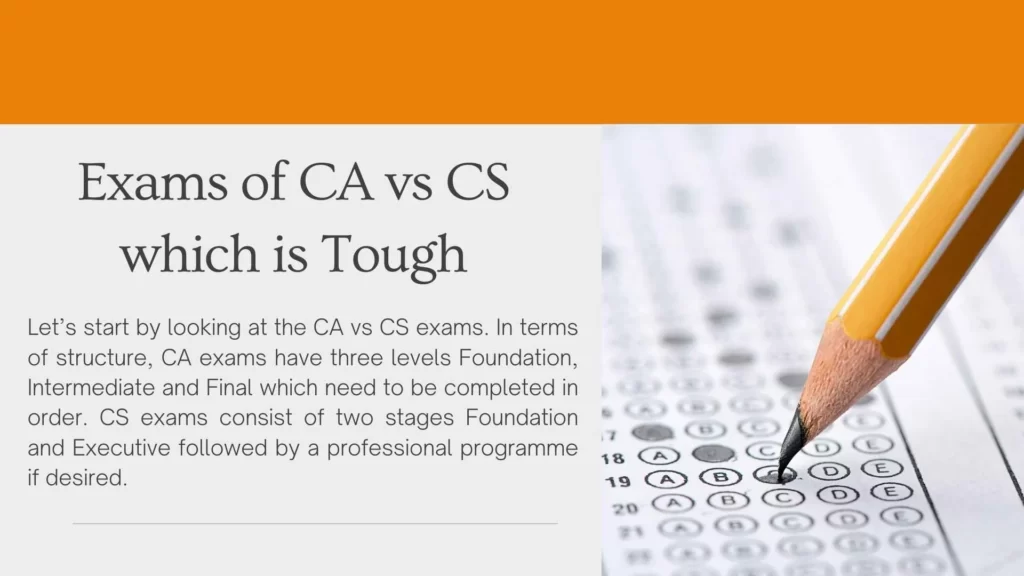 Exams of CA vs CS which is Tough