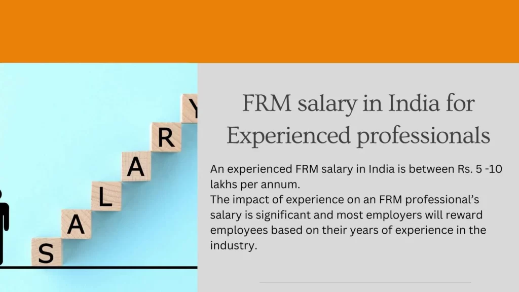 FRM salary in India for Experienced professionals