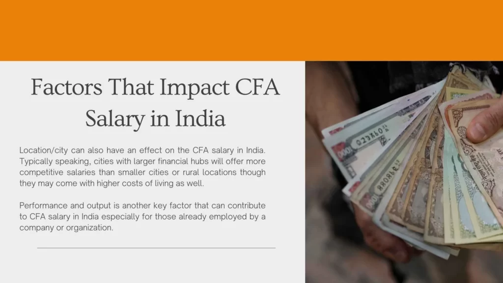 Factors That Impact CFA Salary in India