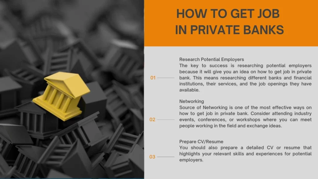 How to Get Job in Private Banks