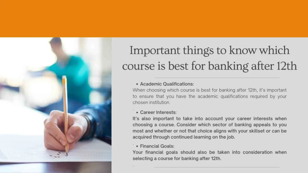 Important things to know which course is best for banking after 12th