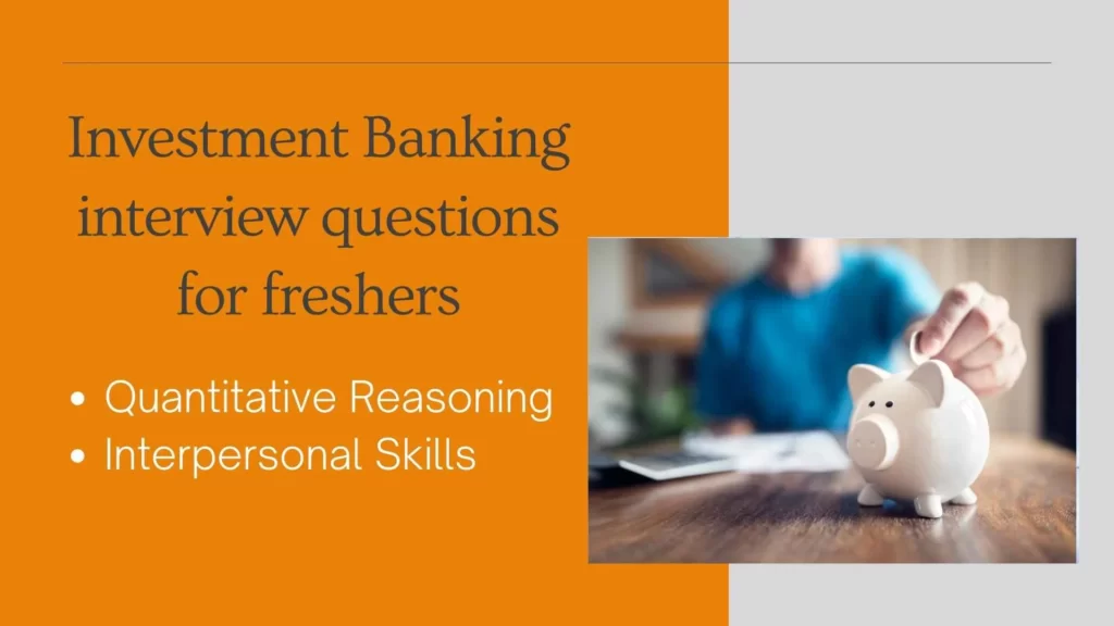 Investment Banking interview questions for freshers