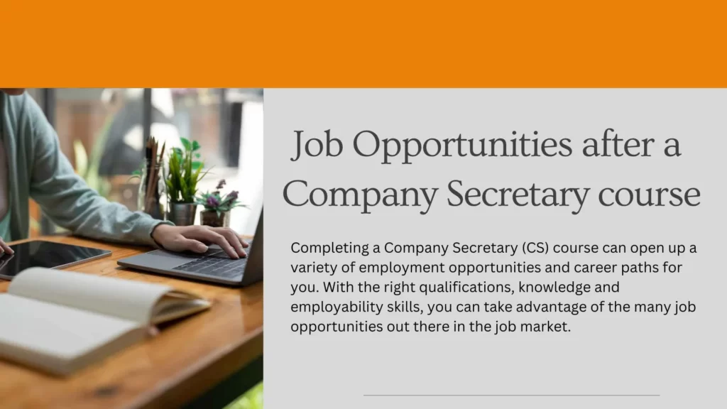 Job Opportunities after a Company Secretary course