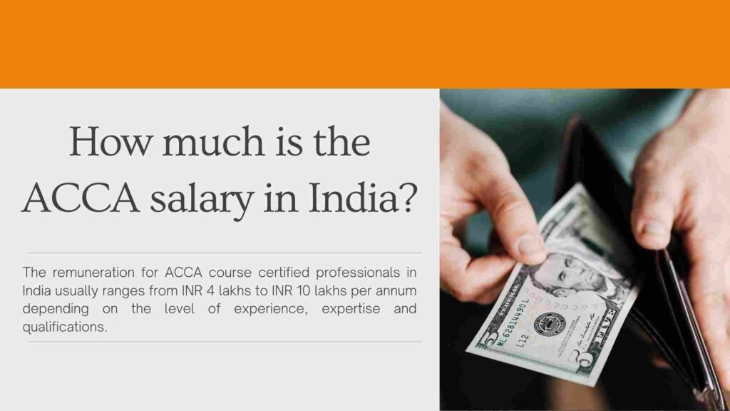 How much is the ACCA salary in India?