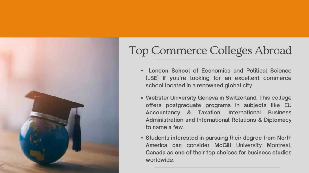Top Commerce Colleges Abroad