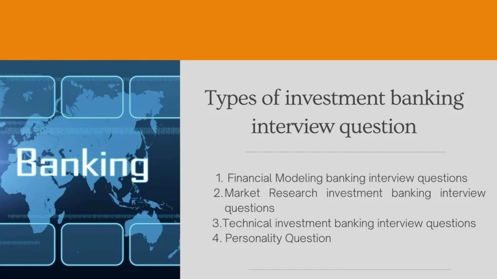 Types of investment banking interview question