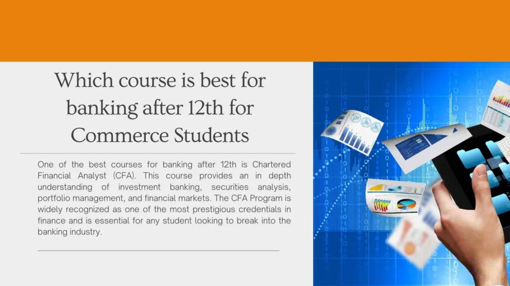 Which course is best for banking after 12th for Commerce Students