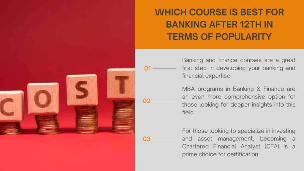 Which course is best for banking after 12th in terms of popularity