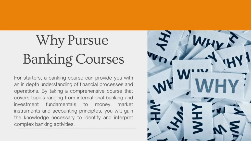 Why Pursue Banking Courses