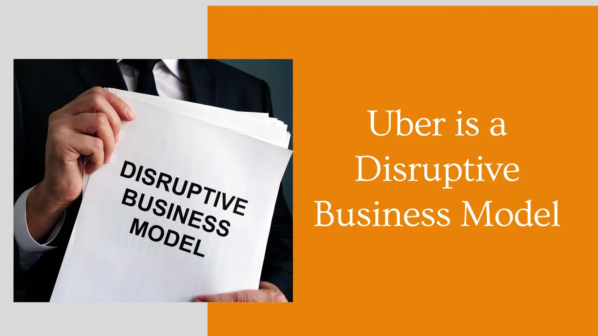 Uber is a Disruptive Business Model