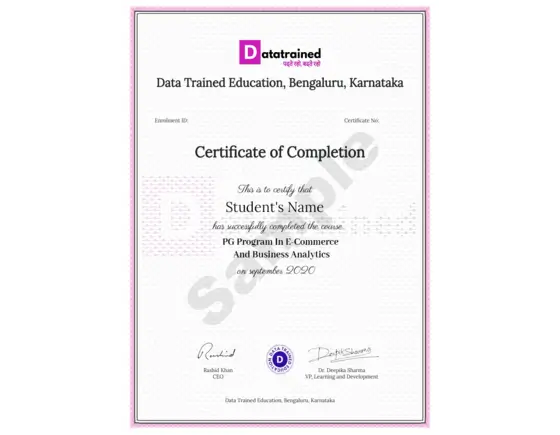 ecommerce education certificate training institutes