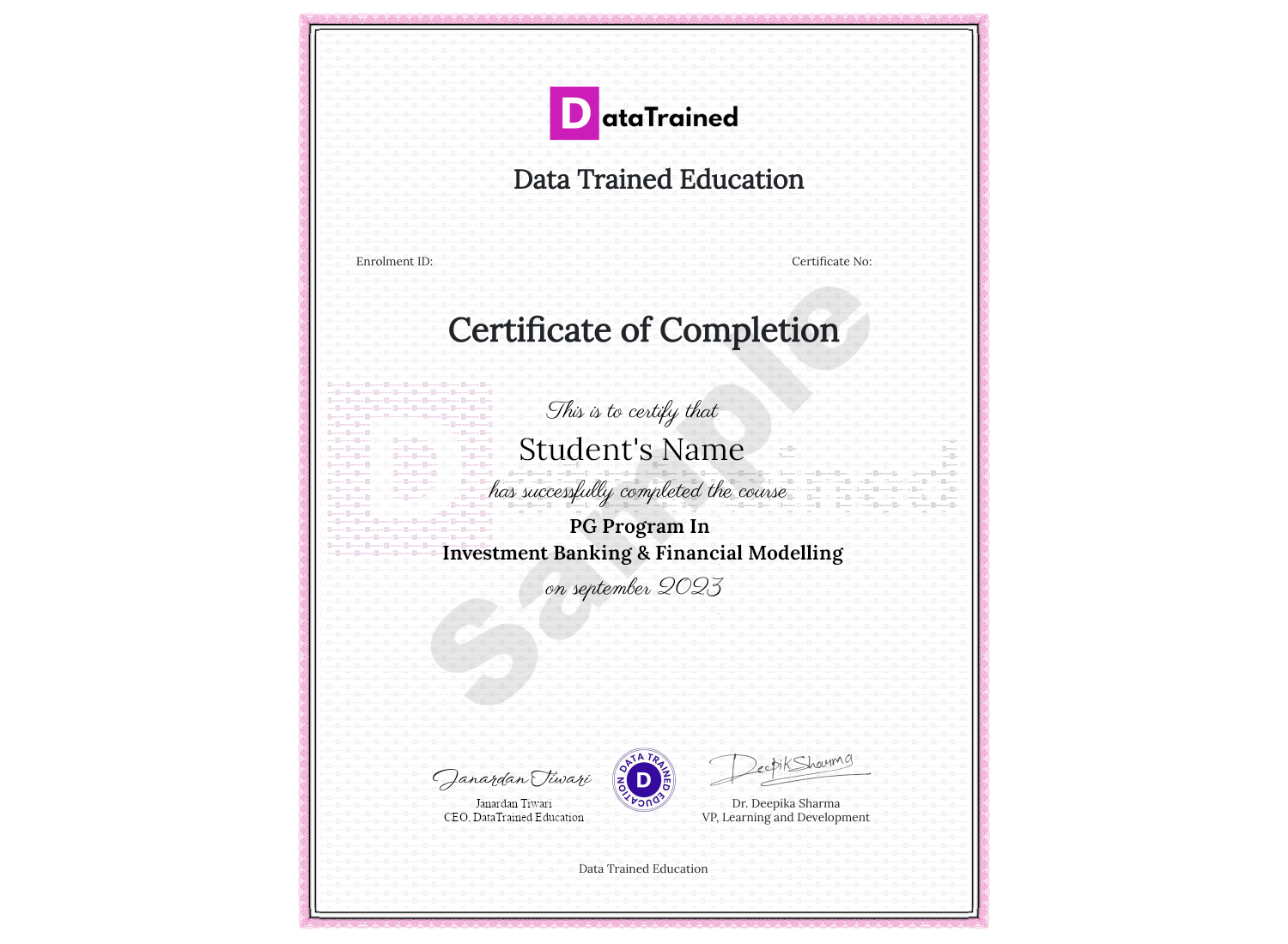 investment banking certificate programs