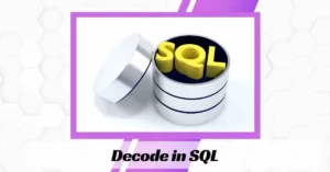 Decode in SQL 